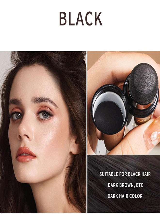 ARCHIDATE Hairline Powder Stick Root Cover up Black, Hairline Shadow Powder with Sponge for Thinning Hair, Instantly Conceal Hair Loss & Bald Spots, Natural-Looking Coverage, Waterproof & Long Lasting - Image 2